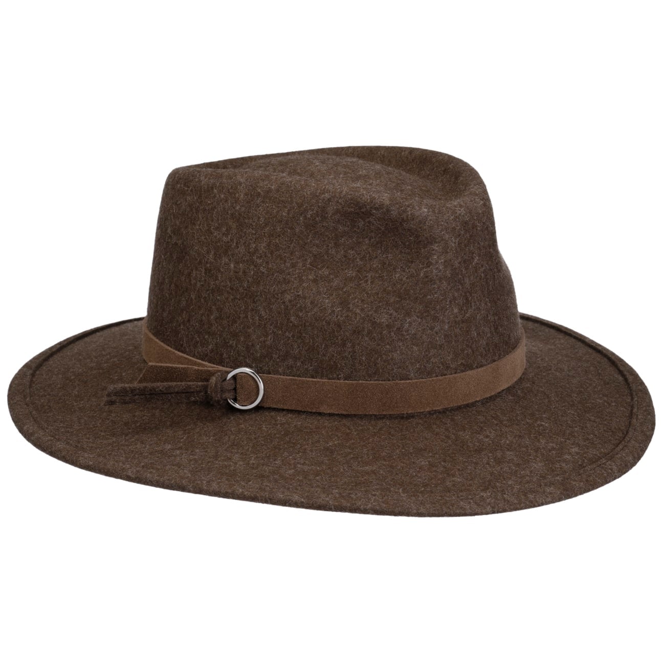 Leo Trekking Damehatt braun-meliert 1