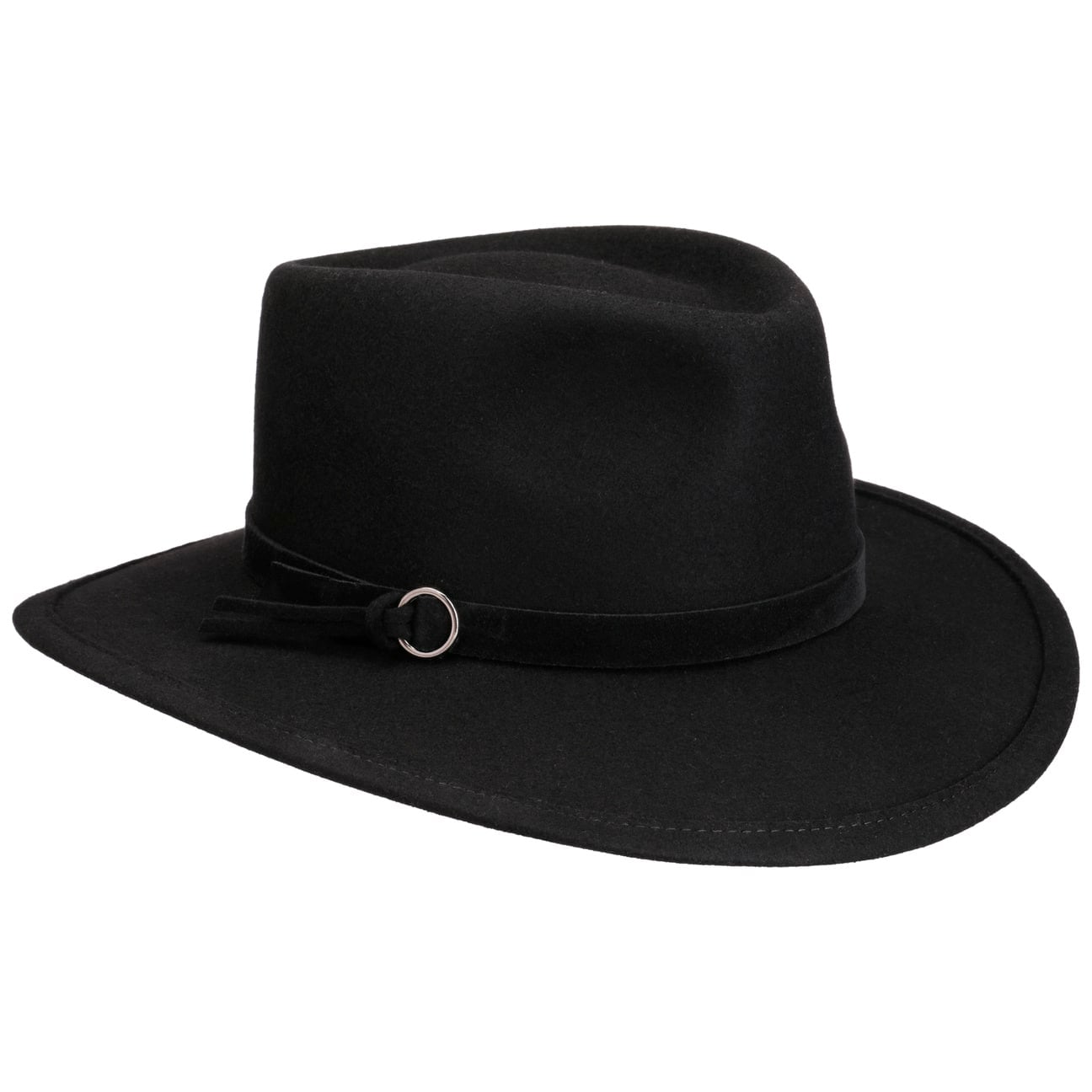 Leo Trekking Damehatt schwarz 6