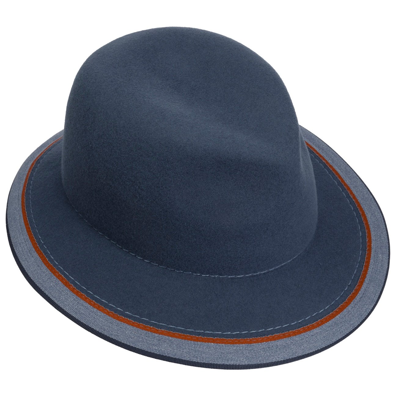 Nane Contrast Wollen Hoed blau 2