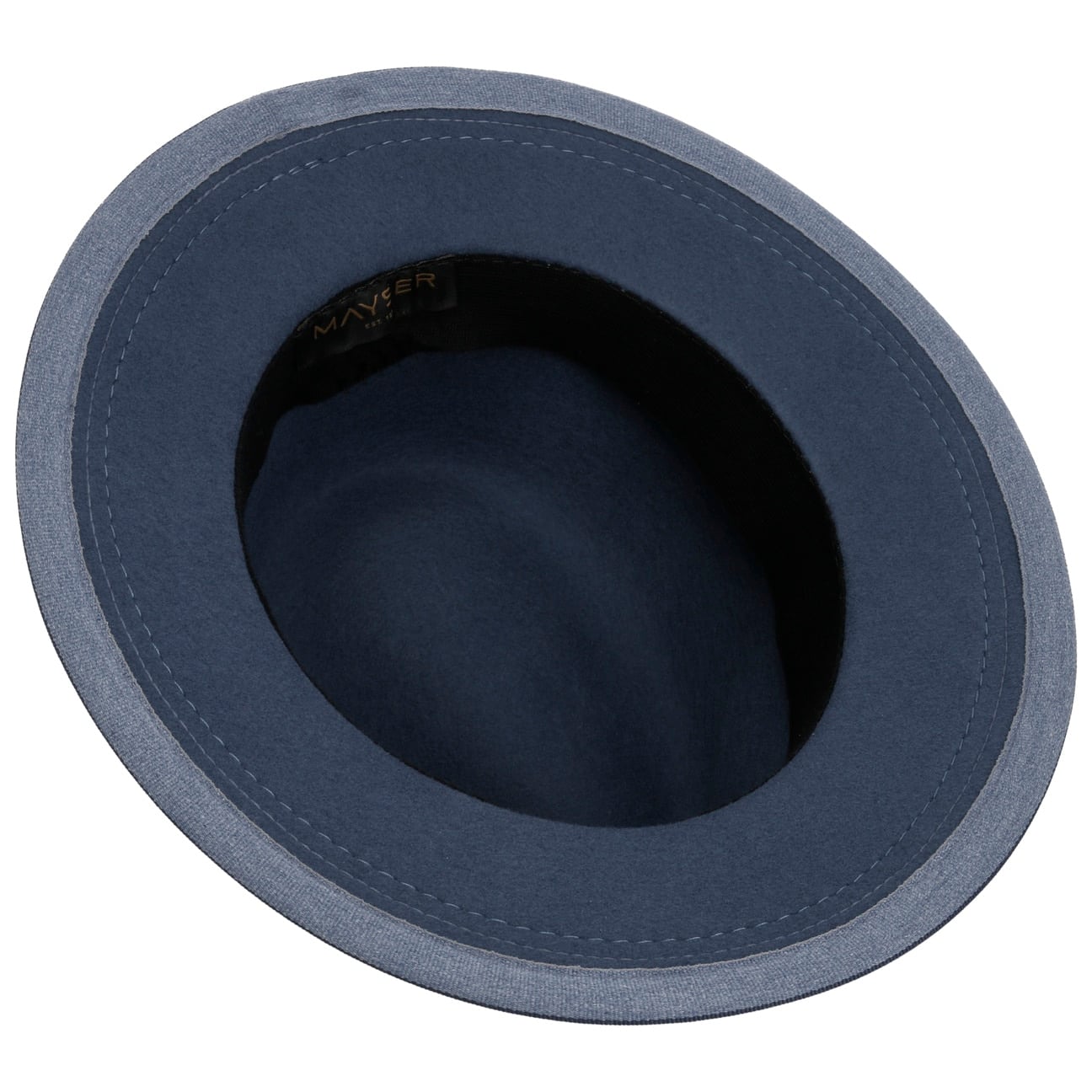 Nane Contrast Wollhut blau 3
