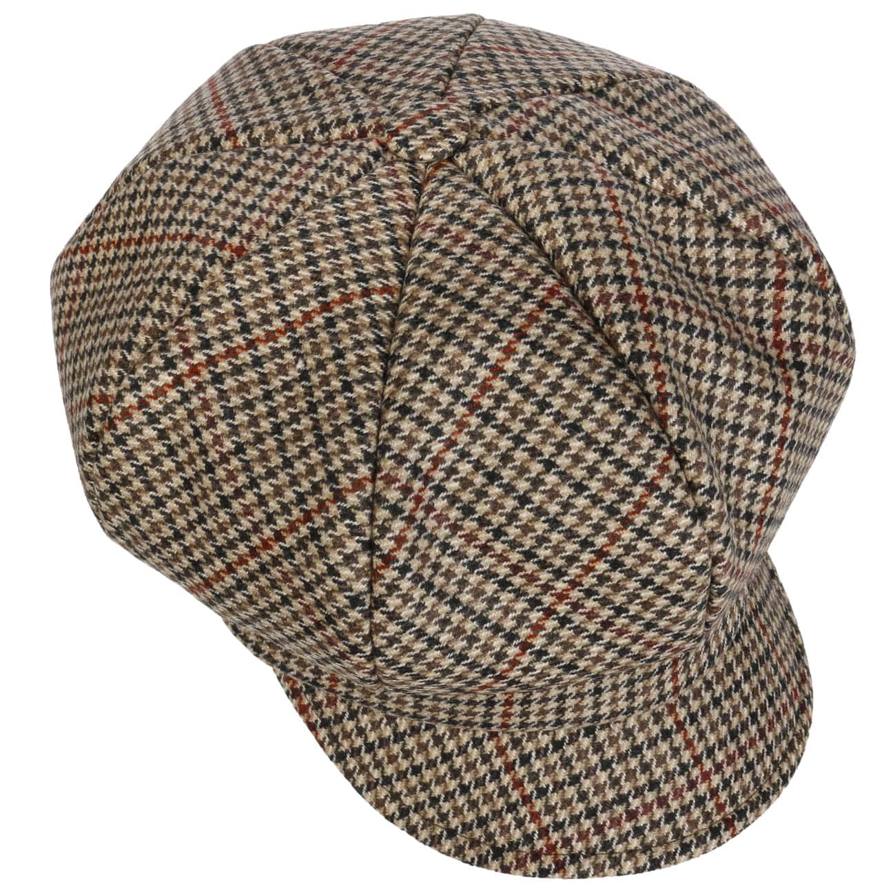 Berretto Newsboy Camilla British Houndstooth beige 2