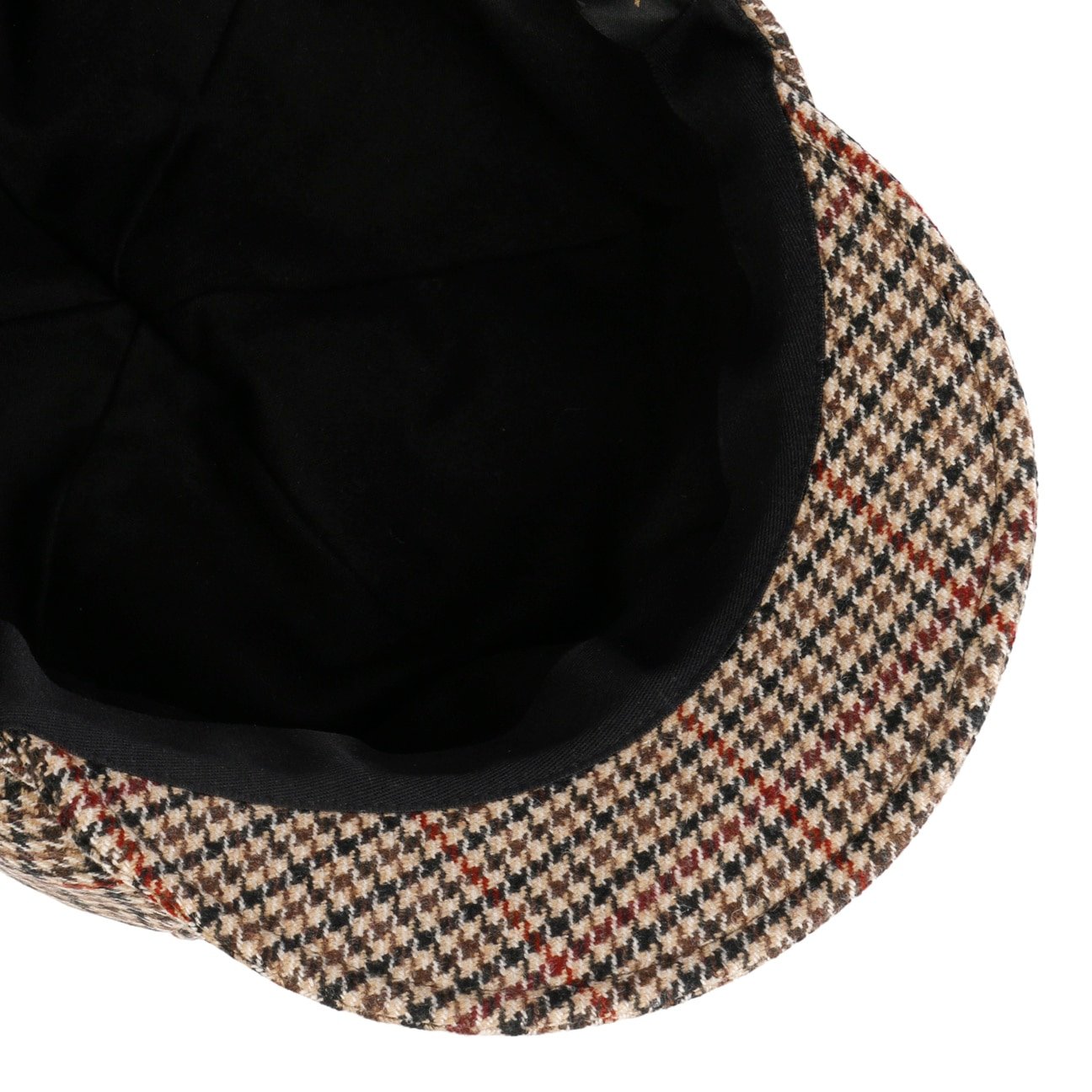 Casquette Gavroche Camilla British Houndstooth beige 3
