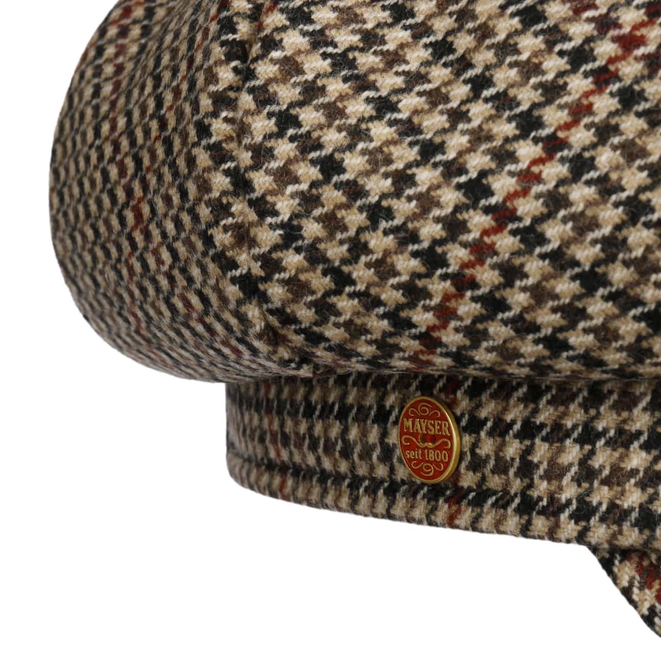 Berretto Newsboy Camilla British Houndstooth beige 4