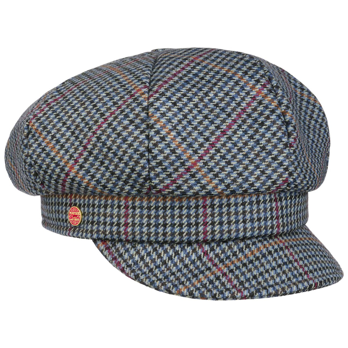 Casquette Gavroche Camilla British Houndstooth blau 6