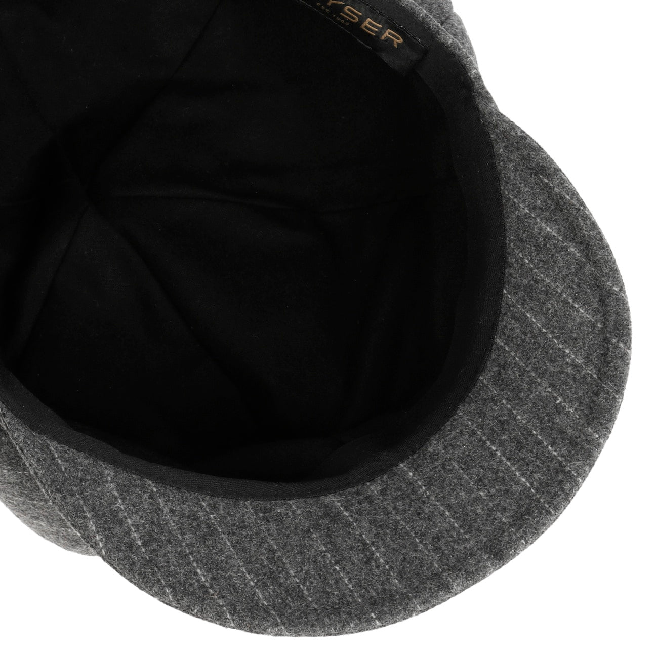 Camilla Pinstripe Newsboy Cap grau 7