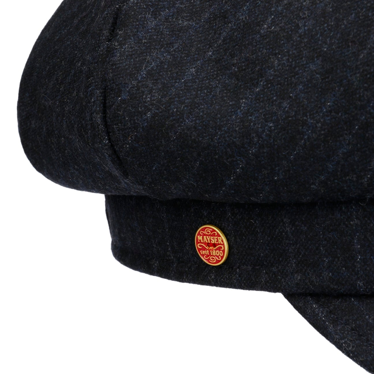 Camilla Pinstripe Newsboy Cap dunkelblau 4
