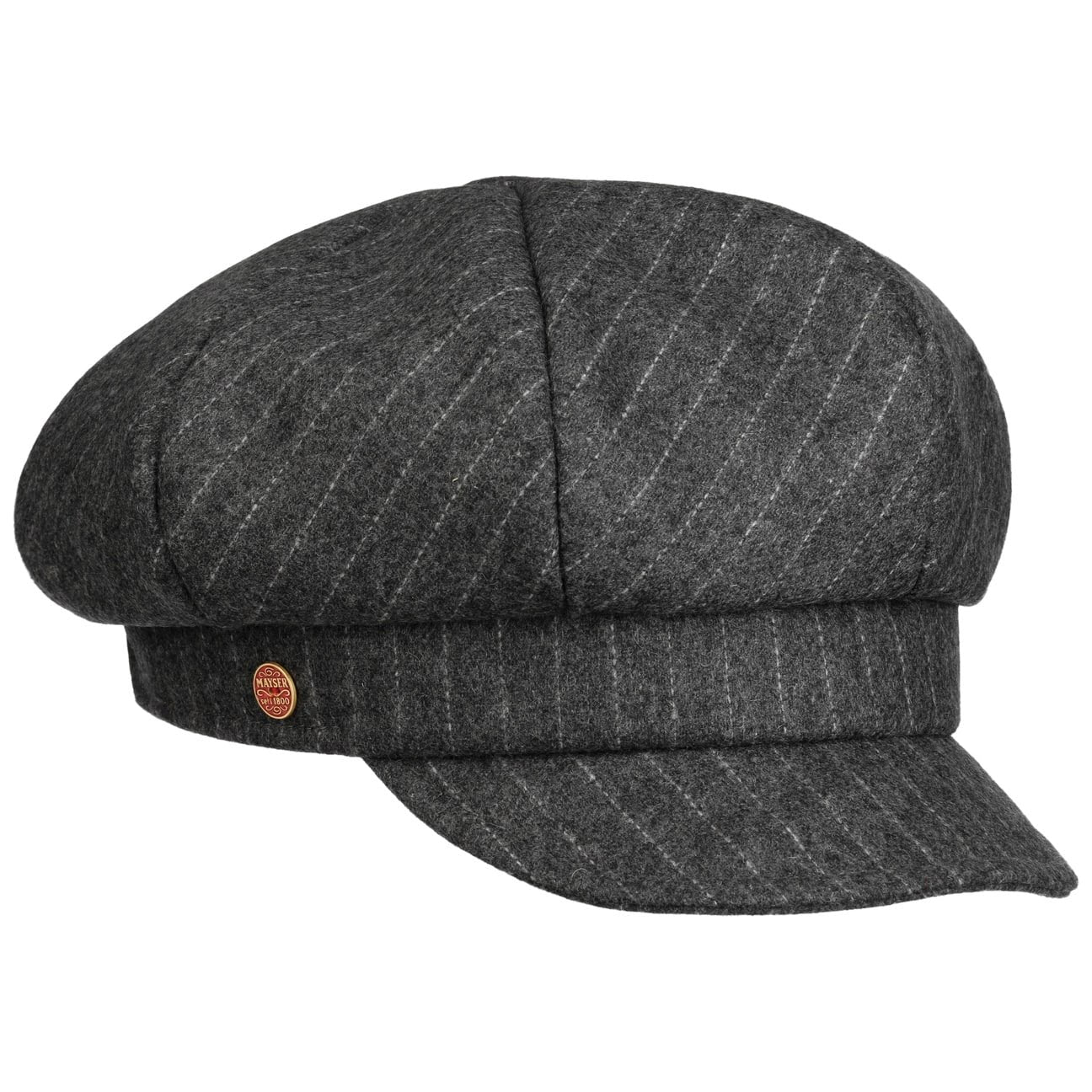 Camilla Pinstripe Ballonmütze grau 5