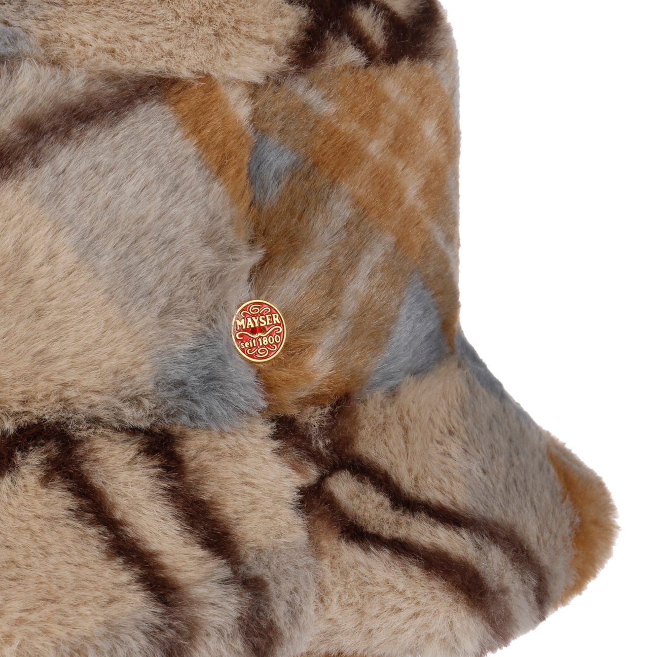 Philippa Plush Bucket Stoffhut beige 4