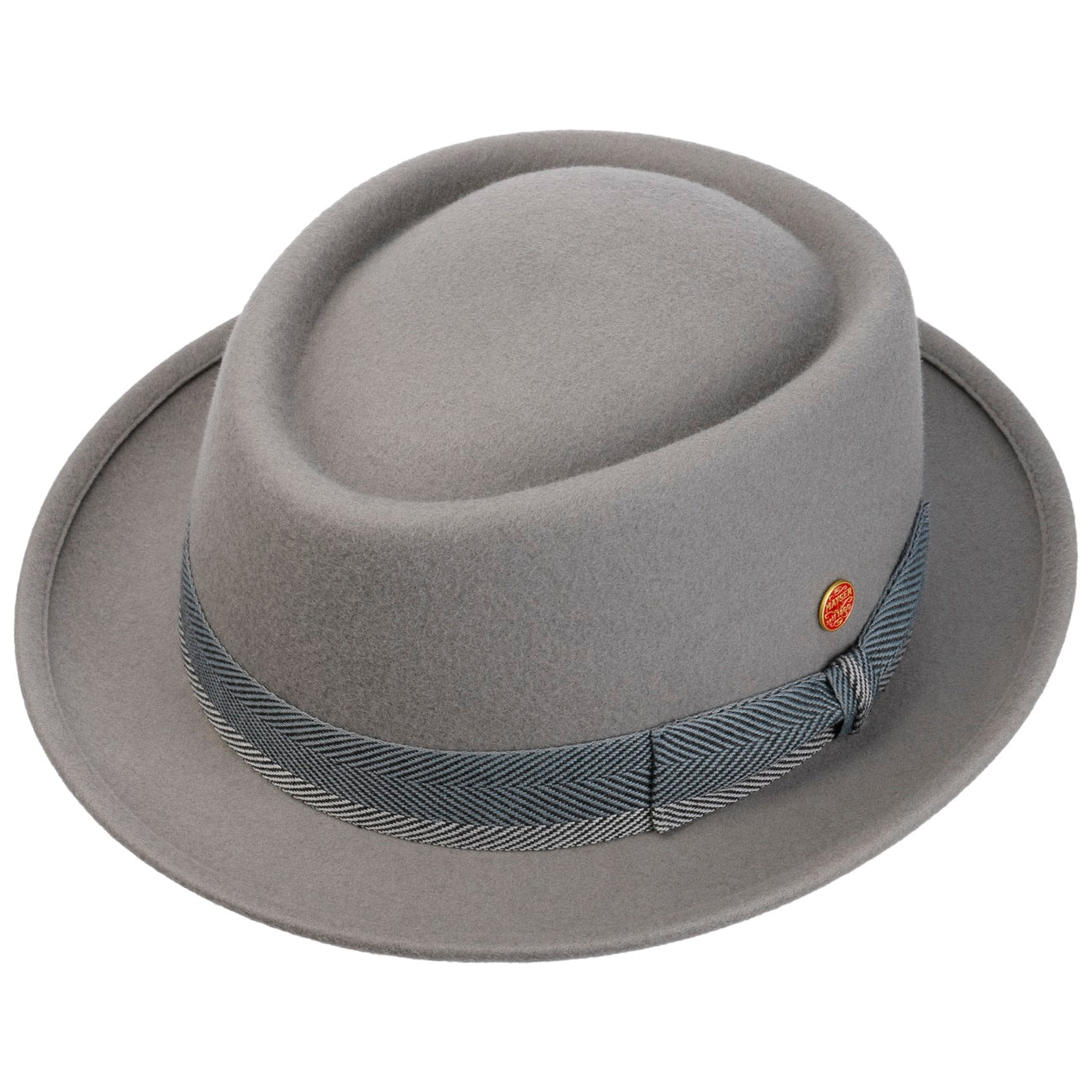 Andy Classic Pork Pie Ullhatt grau 2