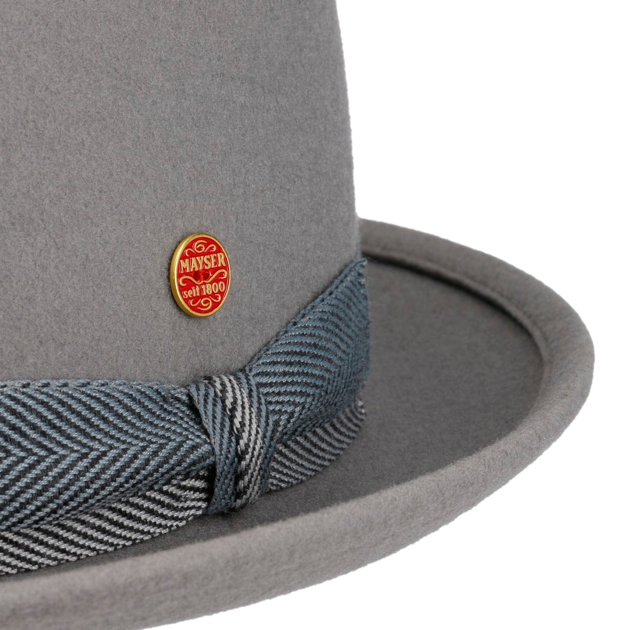 Andy Classic Pork Pie Ullhatt grau 4
