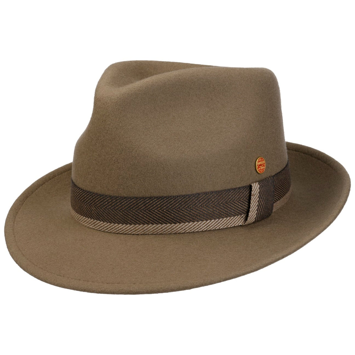 Jonathan Wool Bogart Hoed taupe 1