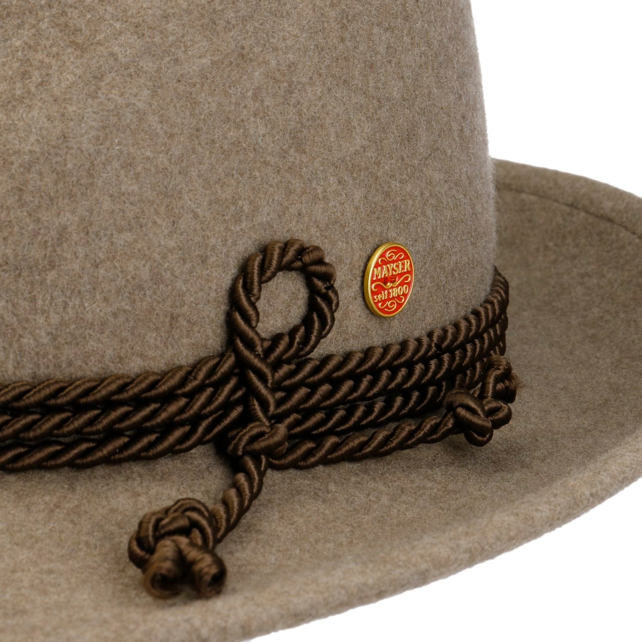 Maleo Trilby folklorehatt beige-meliert 4
