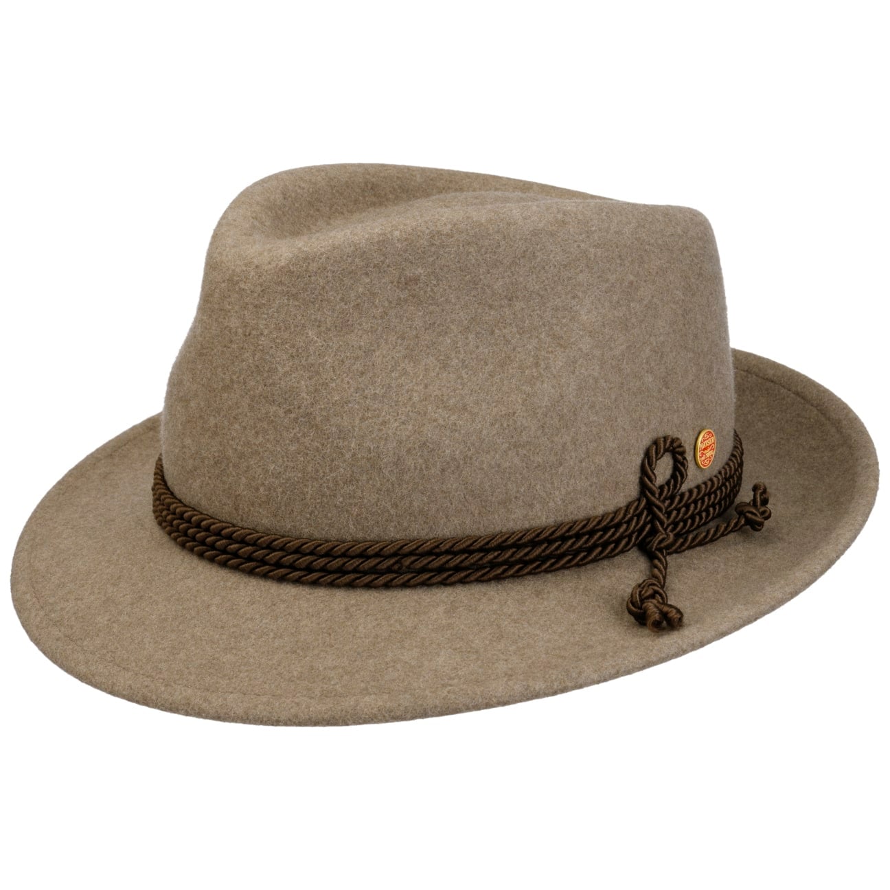 Maleo Trilby folklorehatt beige-meliert 1