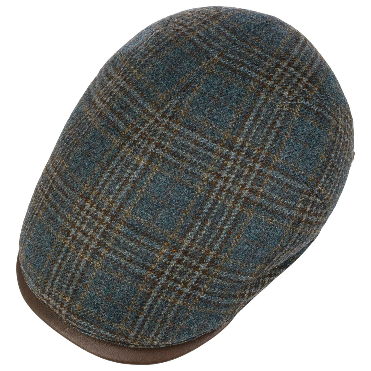 Marzio Wool flat cap Zechbauer braun-blau 2