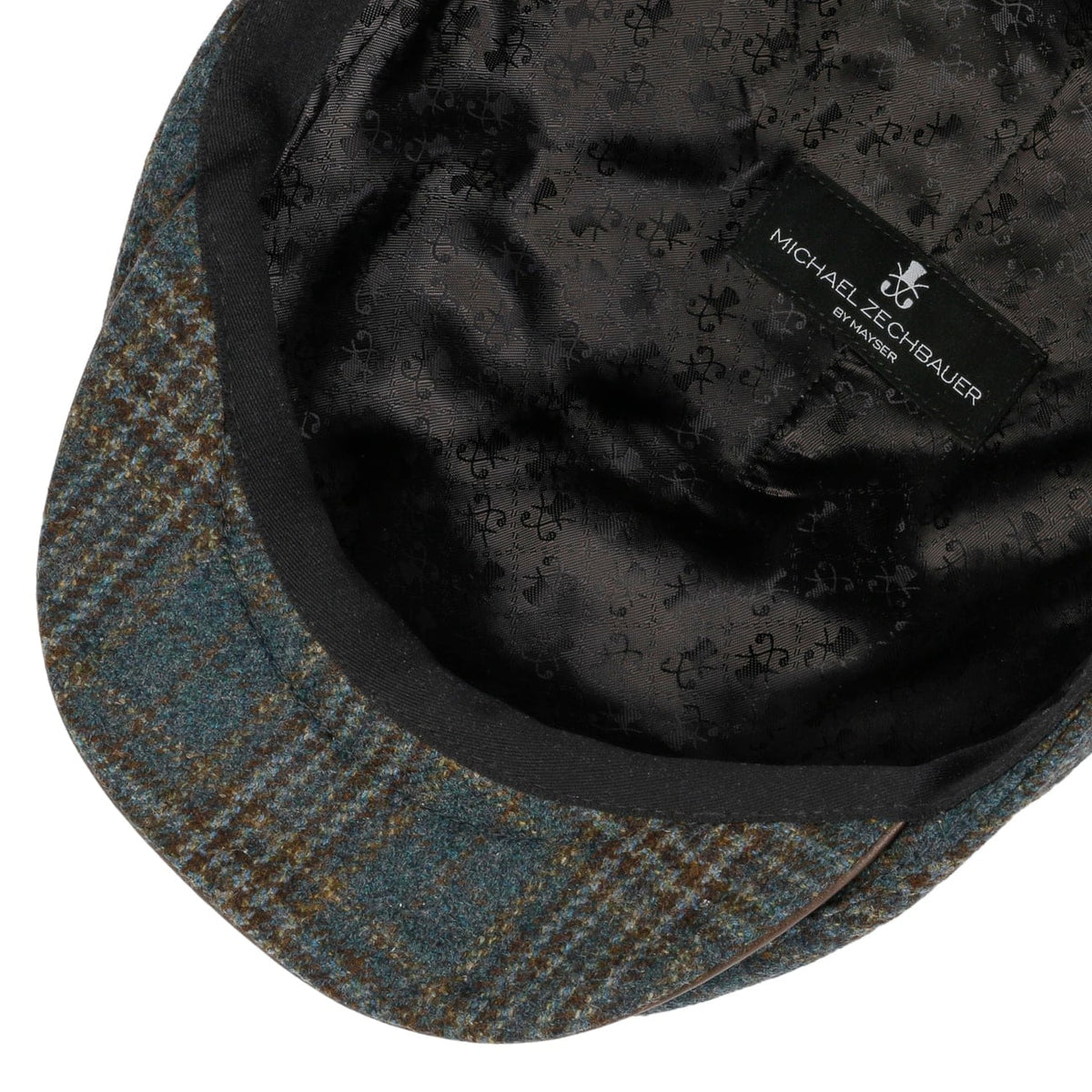 Marzio Wool flat cap Zechbauer braun-blau 3