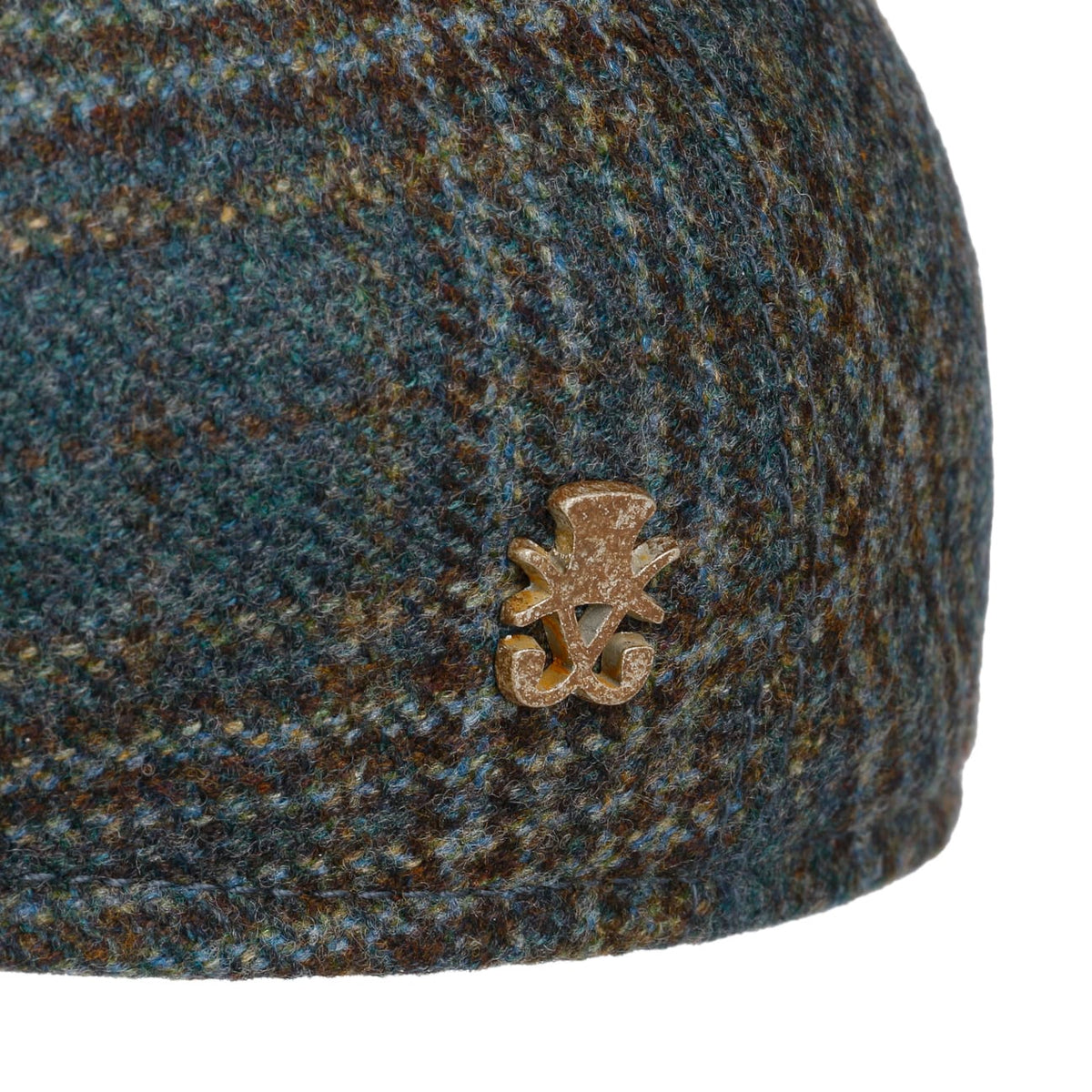 Marzio Wool flat cap Zechbauer braun-blau 4