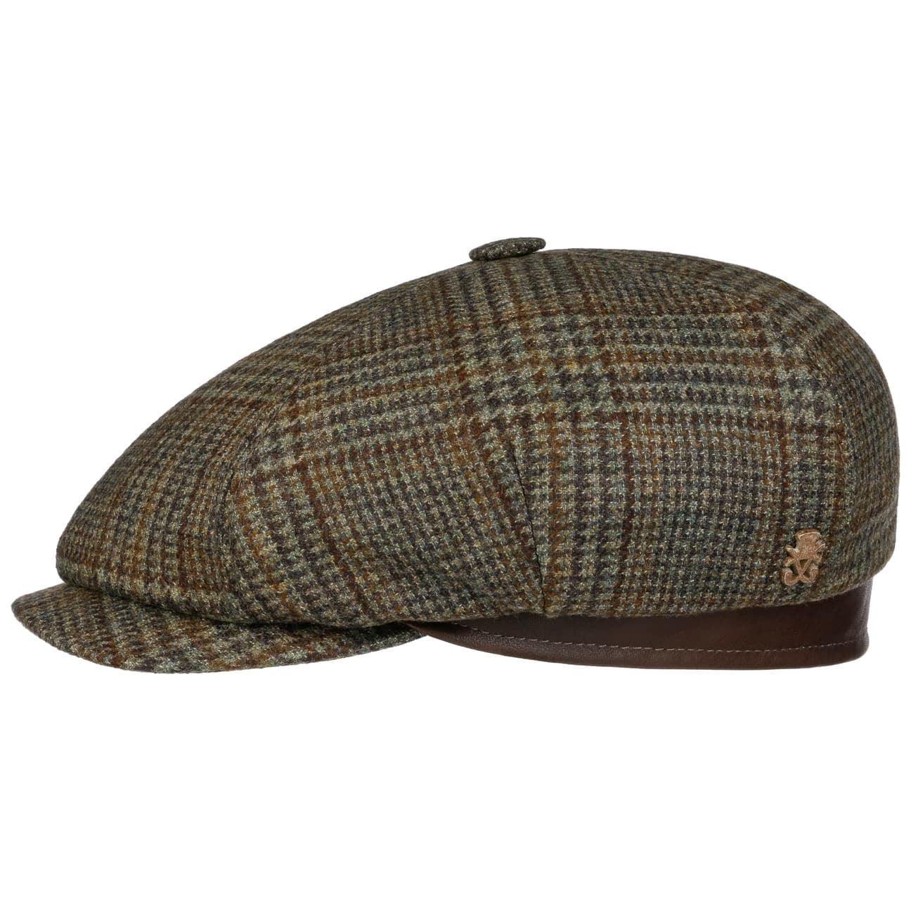 Emil Zechbauer Virgin Wool Flat Cap grün 1