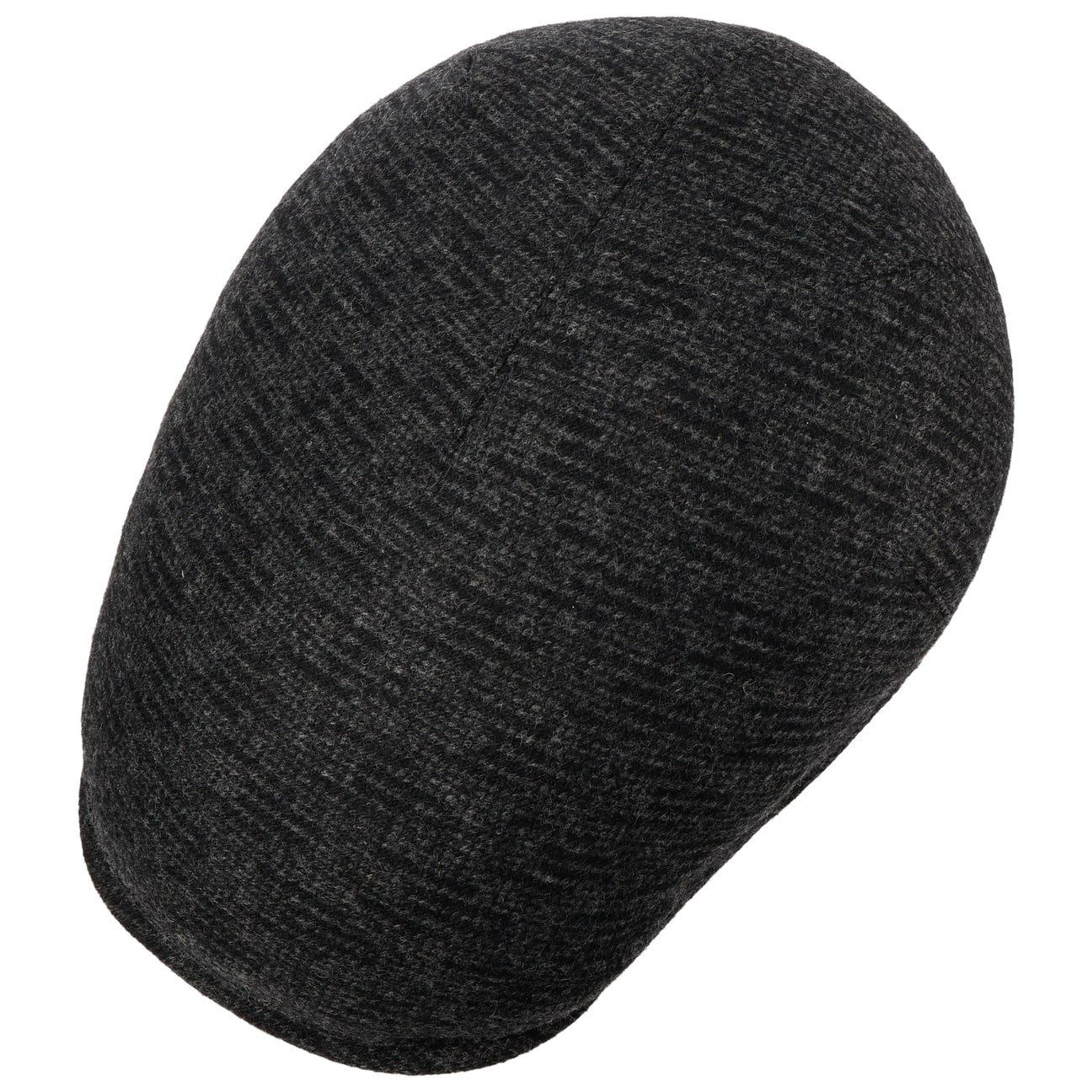 Sidney Wool Ear Flaps Flatcap anthrazit 2