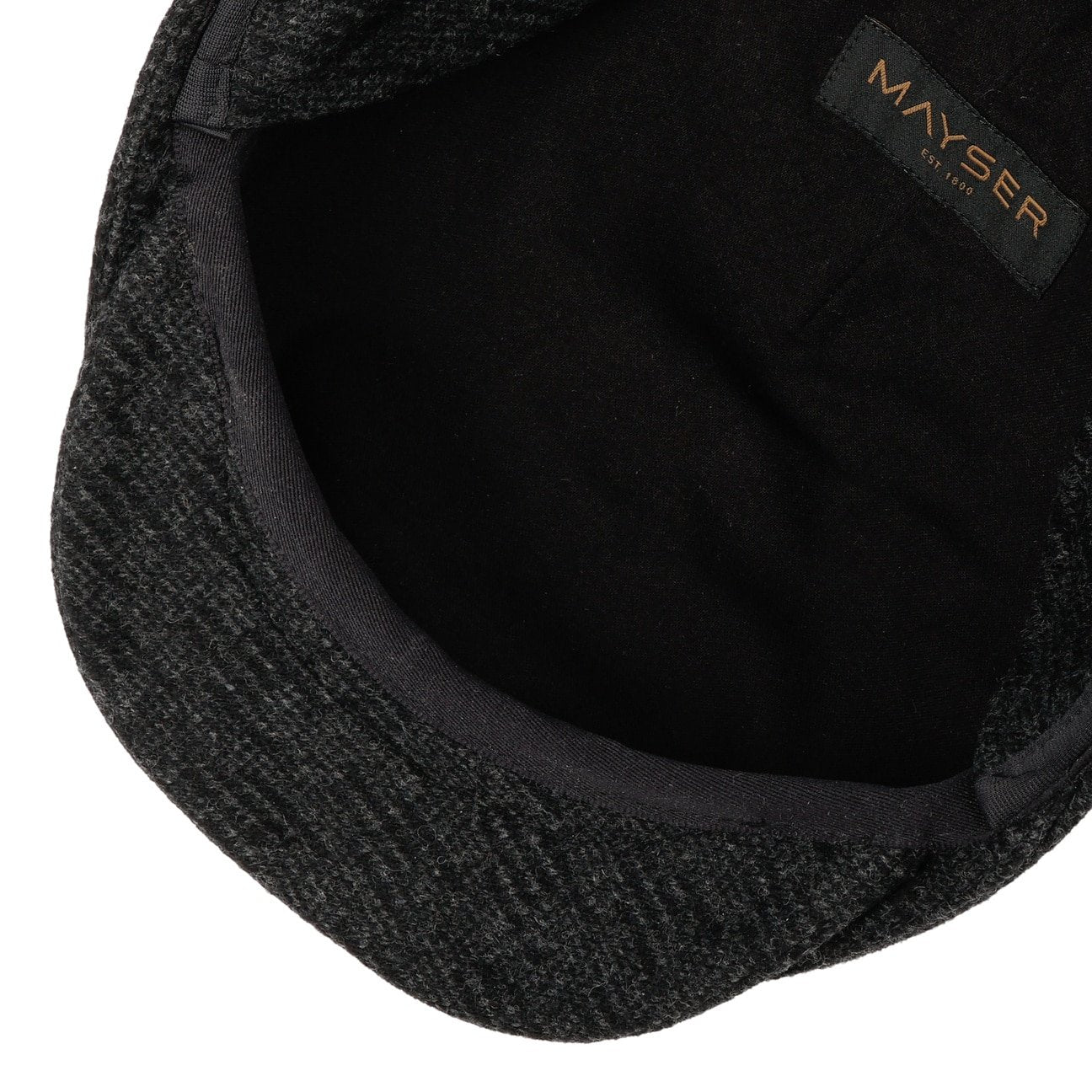 Sidney Wool Ear Flaps Flatcap anthrazit 3