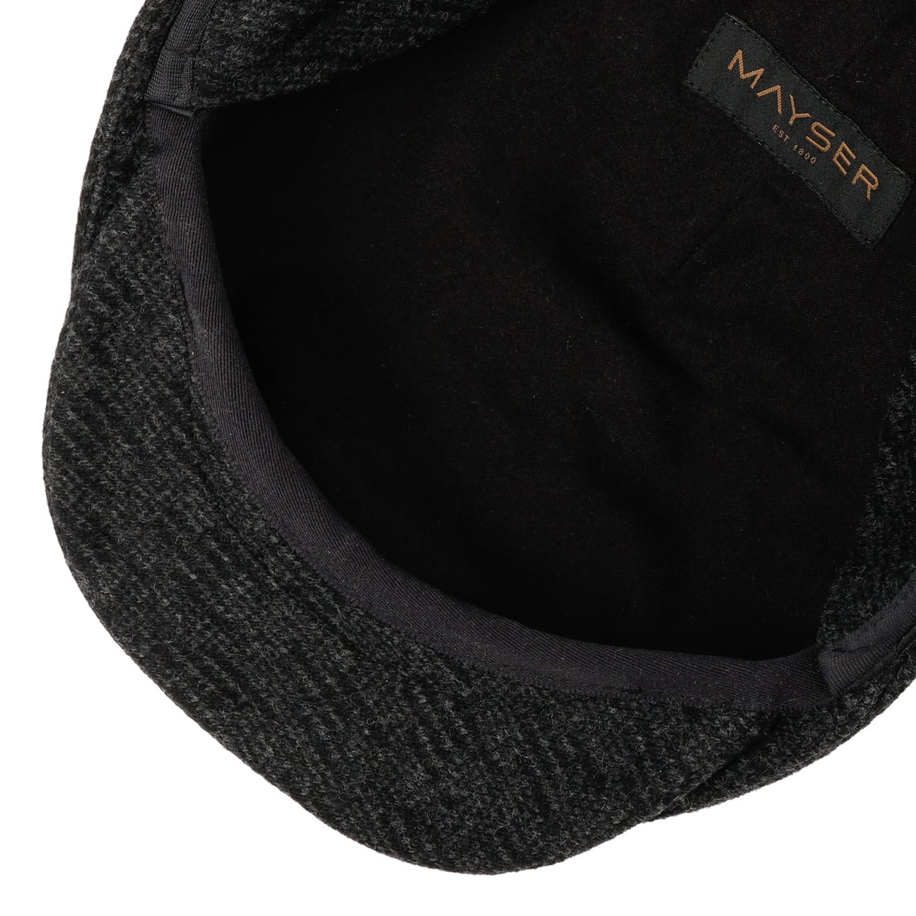Sidney Wool Ear Flaps Flat Cap anthrazit 3