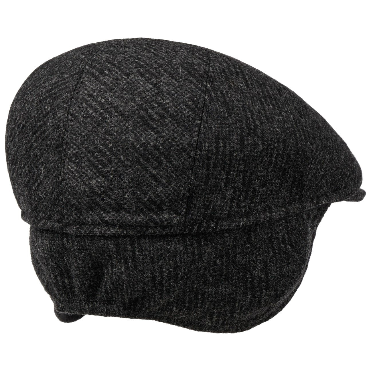 Sidney Wool Ear Flaps Flatcap anthrazit 4