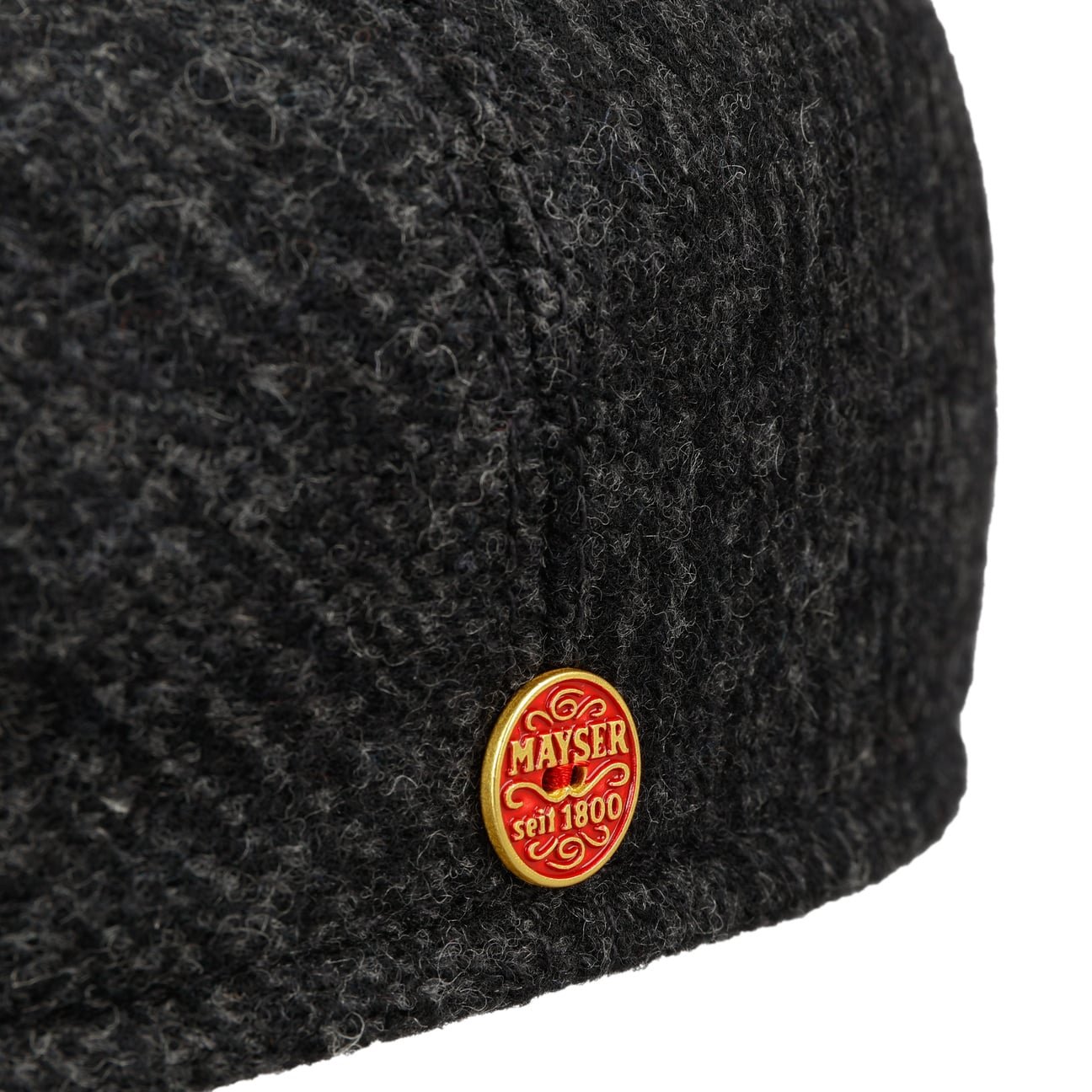 Sidney Wool Ear Flaps Flatcap anthrazit 5