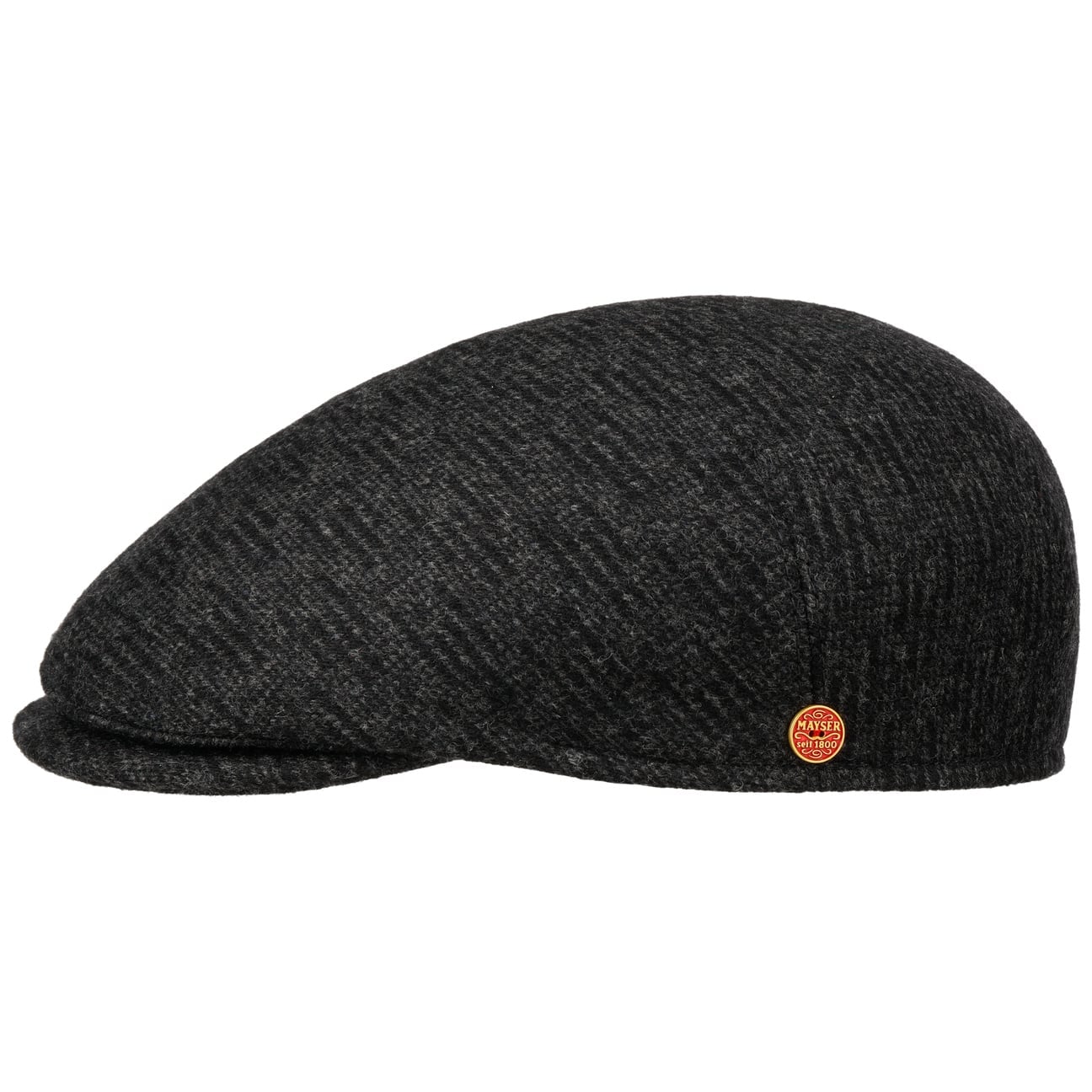 Sidney Wool Ear Flaps Flat Cap anthrazit 6