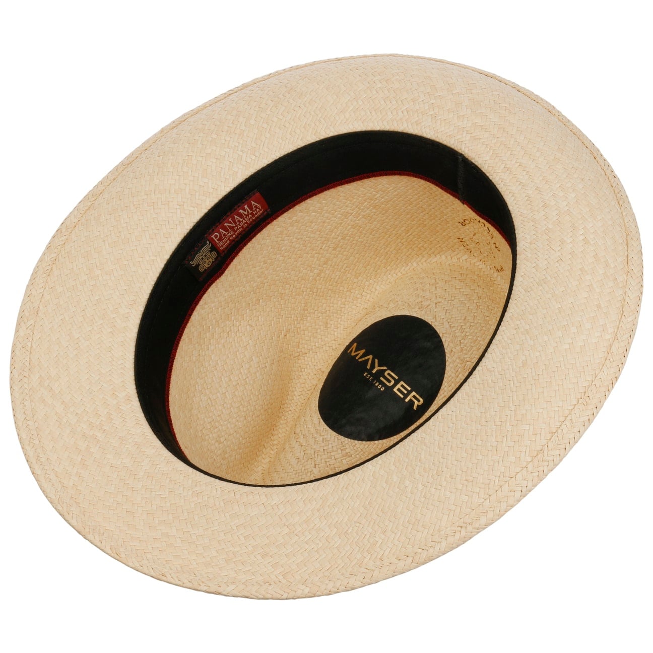 Torino Striped Band Panama-Hatt natur 9