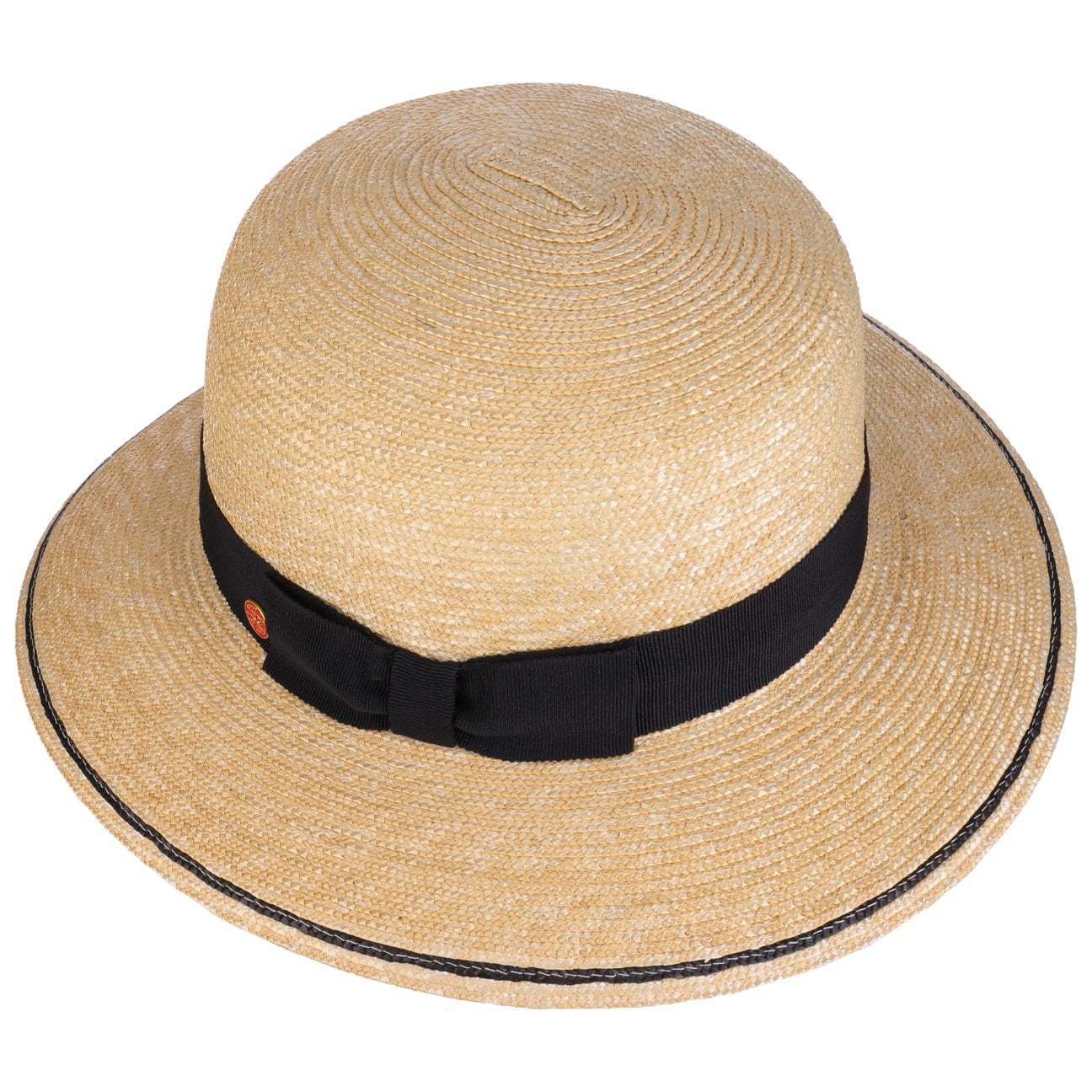 Palmira Weizenstrohhut mit UV-Schutz natur-schwarz 2