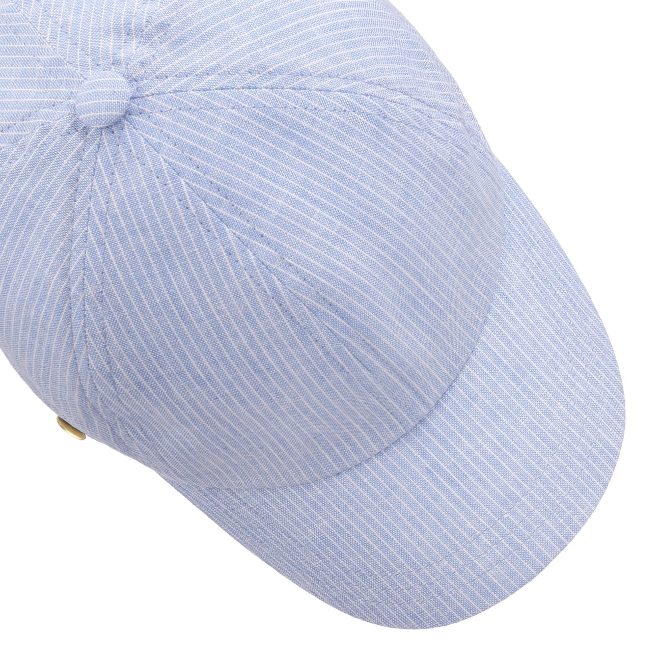 Rosie Stripes Leinen Baumwolle Cap hellblau 2