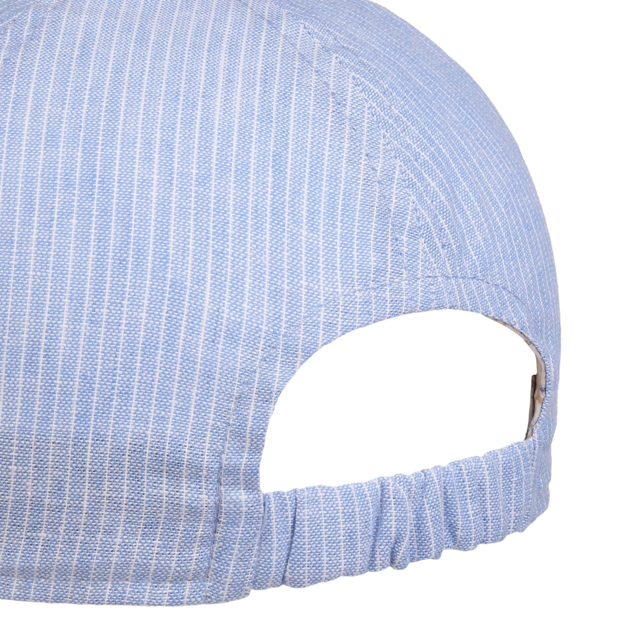 Rosie Stripes Leinen Baumwolle Cap hellblau 4