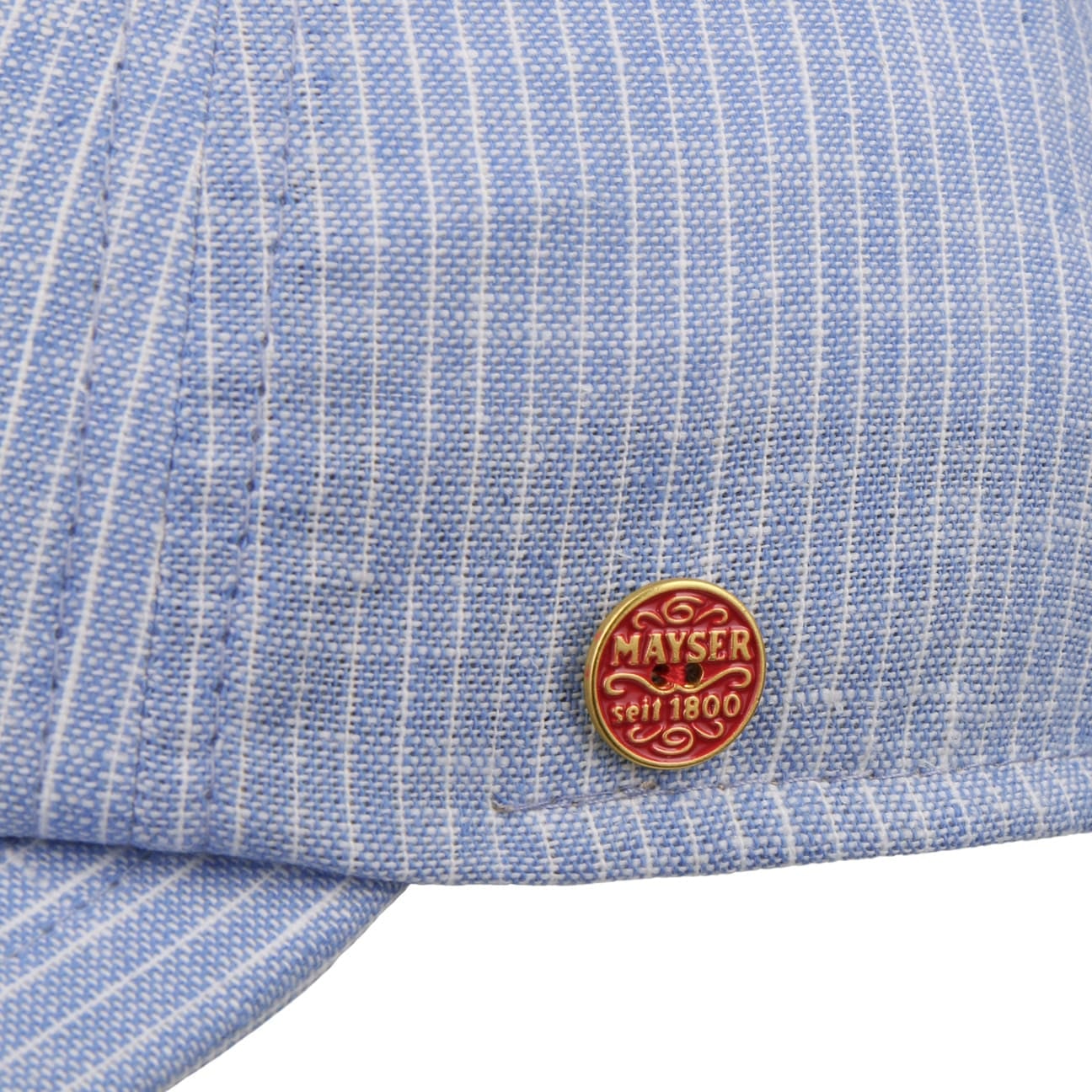 Rosie Stripes Leinen Baumwolle Cap hellblau 5