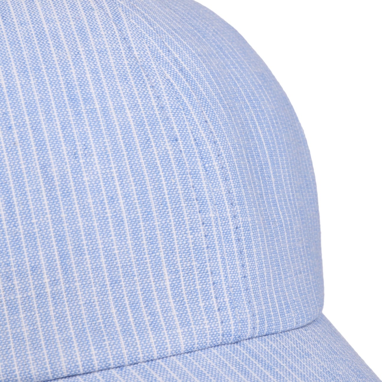 Rosie Stripes Leinen Baumwolle Cap hellblau 5