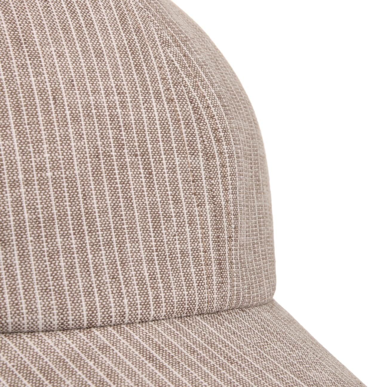 Rosie Stripes Leinen Baumwolle Cap hellbraun 12