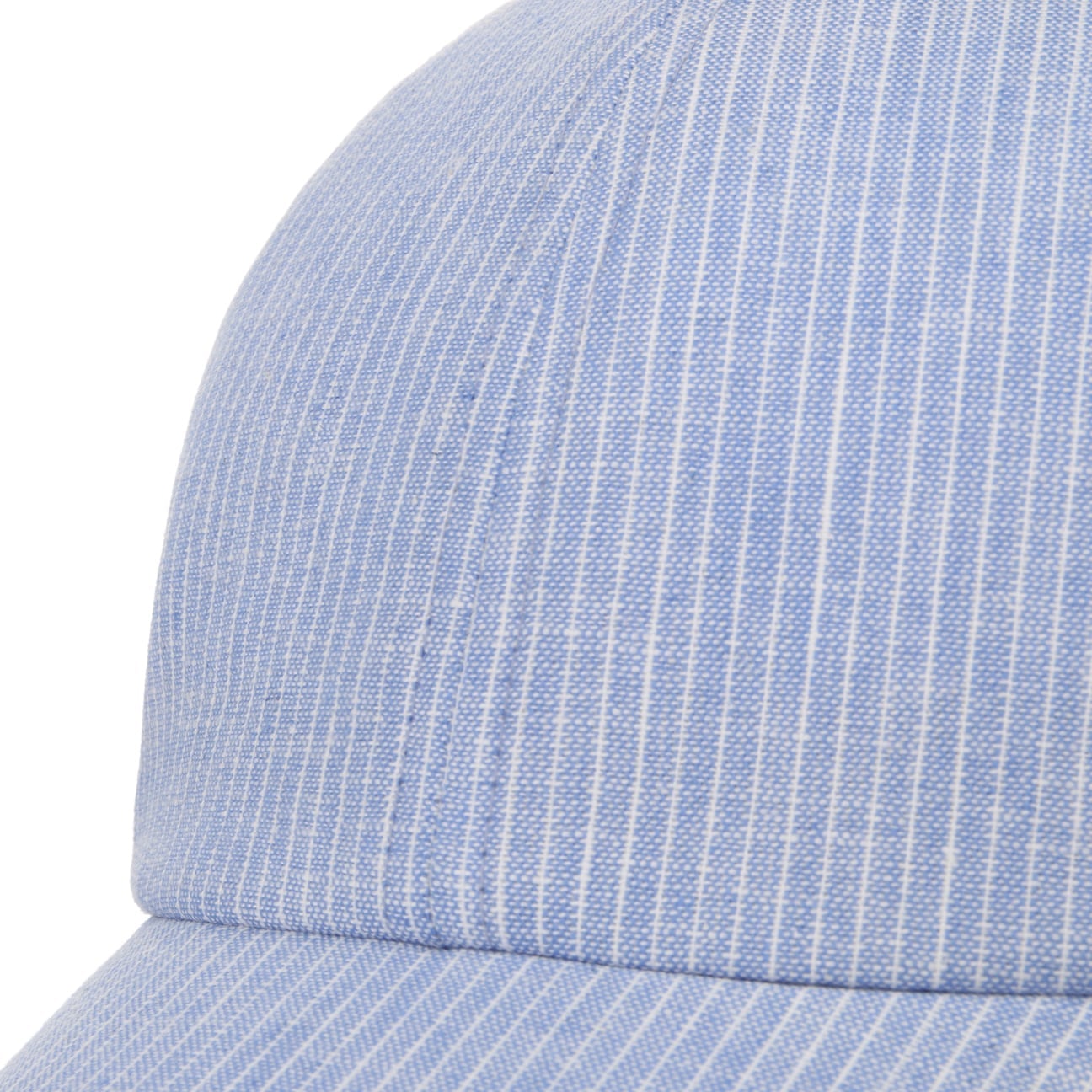 Rosie Stripes Leinen Baumwolle Cap hellblau 6