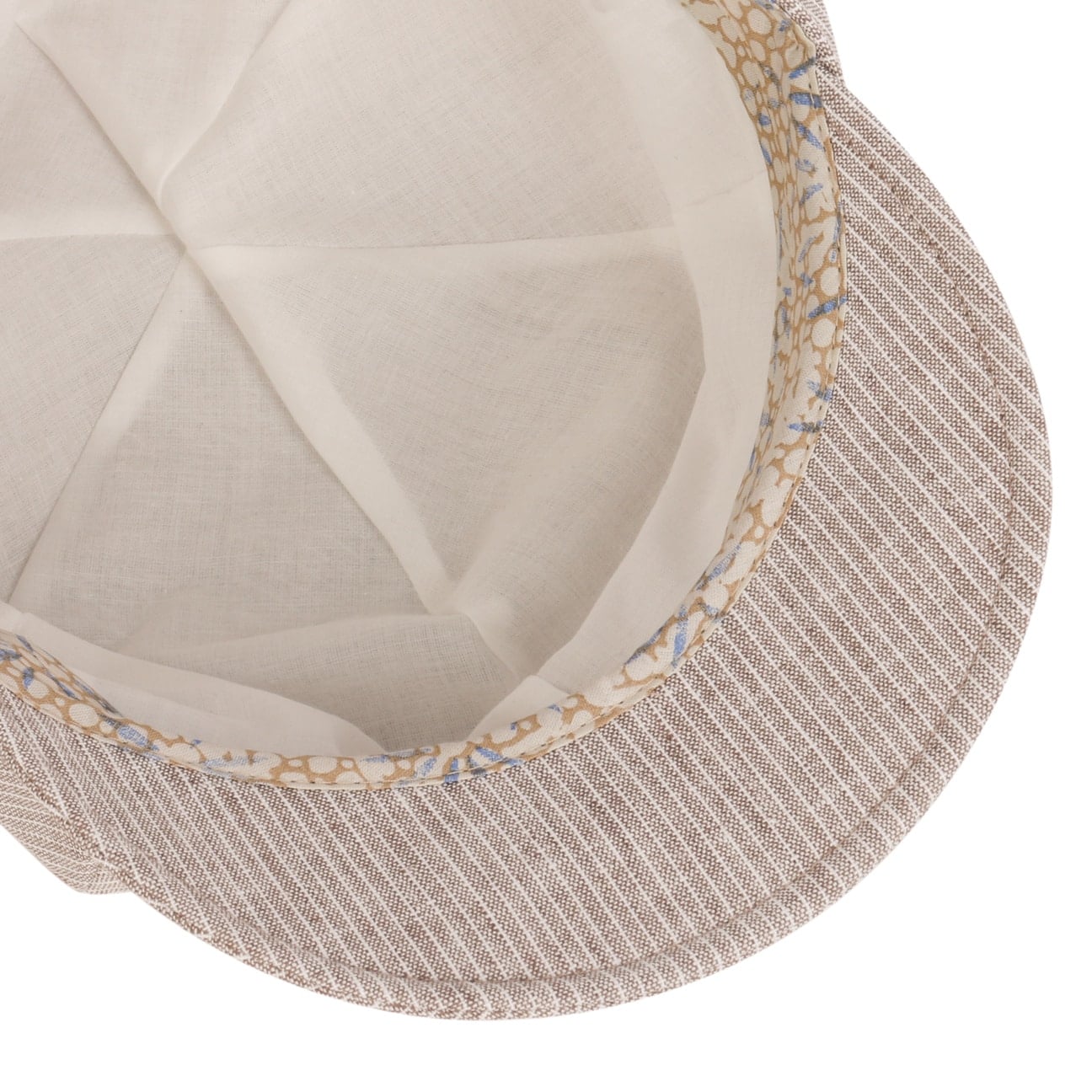 Camilla Leinen Baumwolle Ballonmütze hellbraun 10