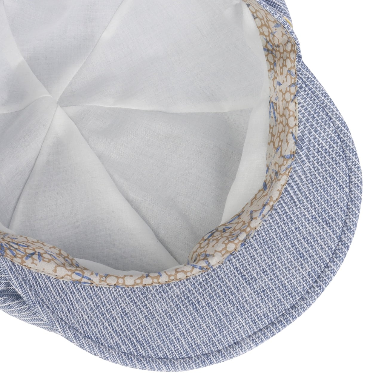 Camilla Leinen Baumwolle Ballonmütze blau 3