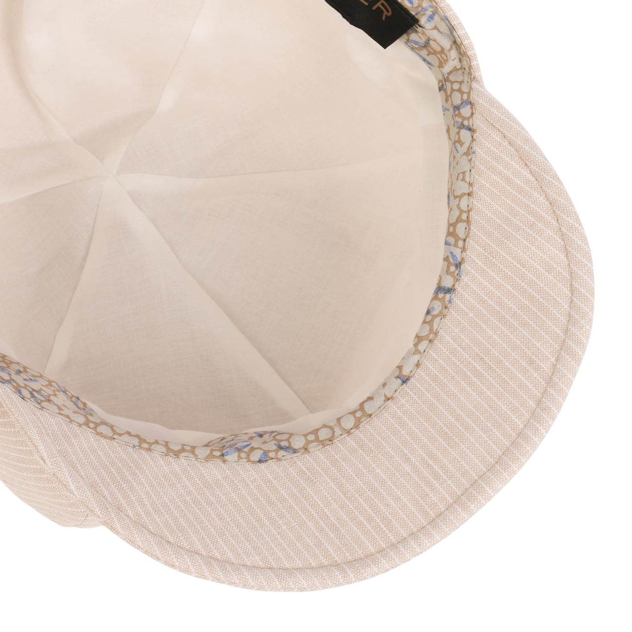 Camilla Leinen Baumwolle Ballonmütze hellbeige 6