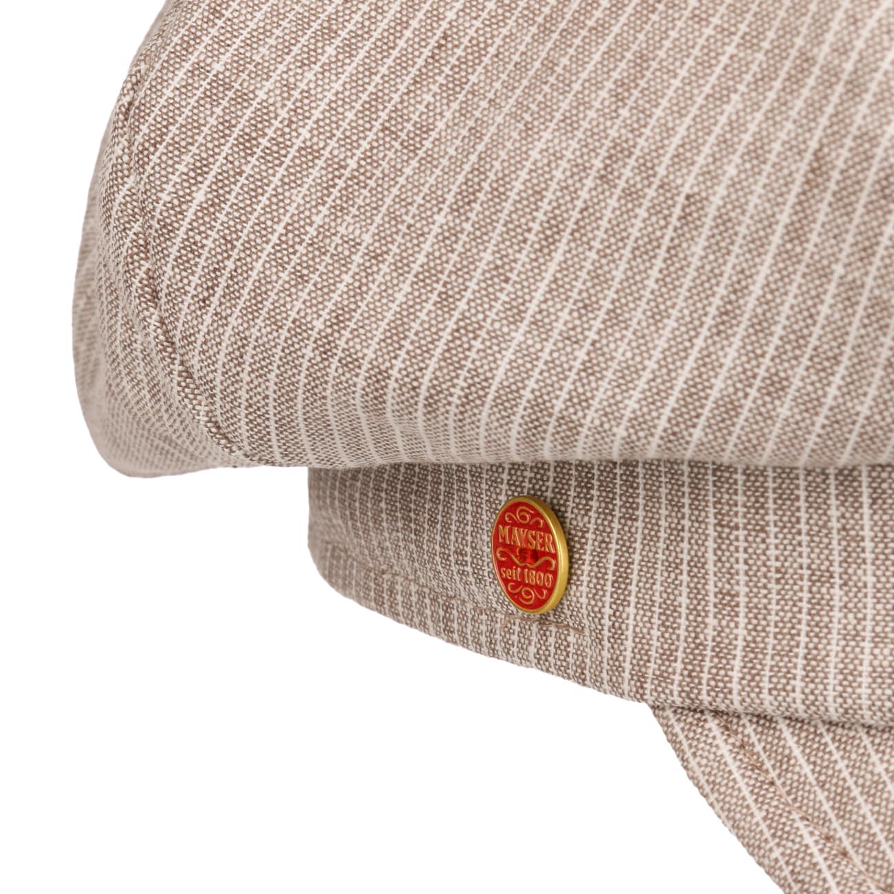 Camilla Leinen Baumwolle Ballonmütze hellbraun 11