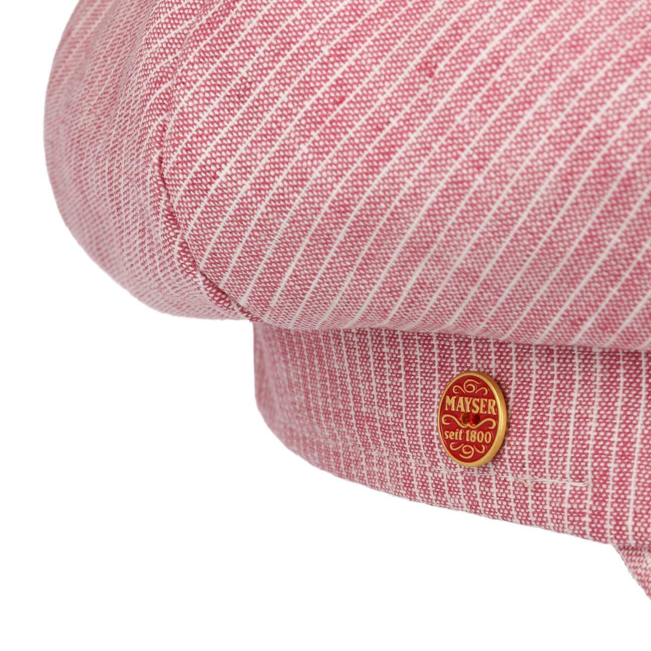 Camilla Leinen Baumwolle Ballonmütze rot 14