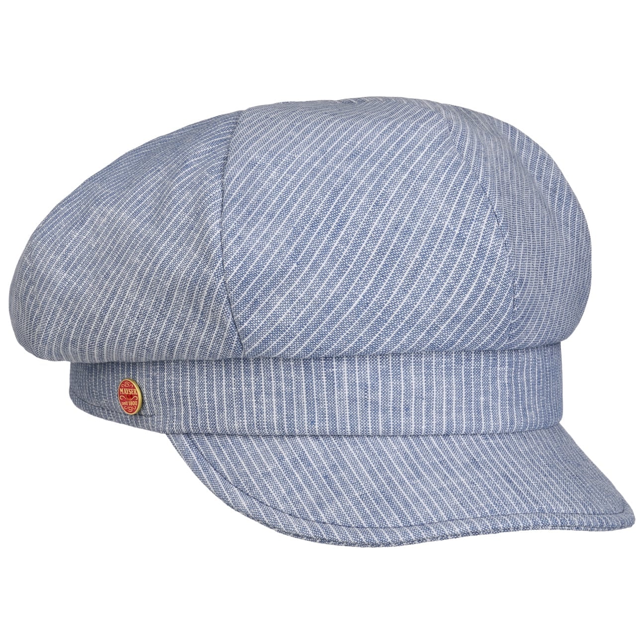 Camilla Leinen Baumwolle Ballonmütze blau 1