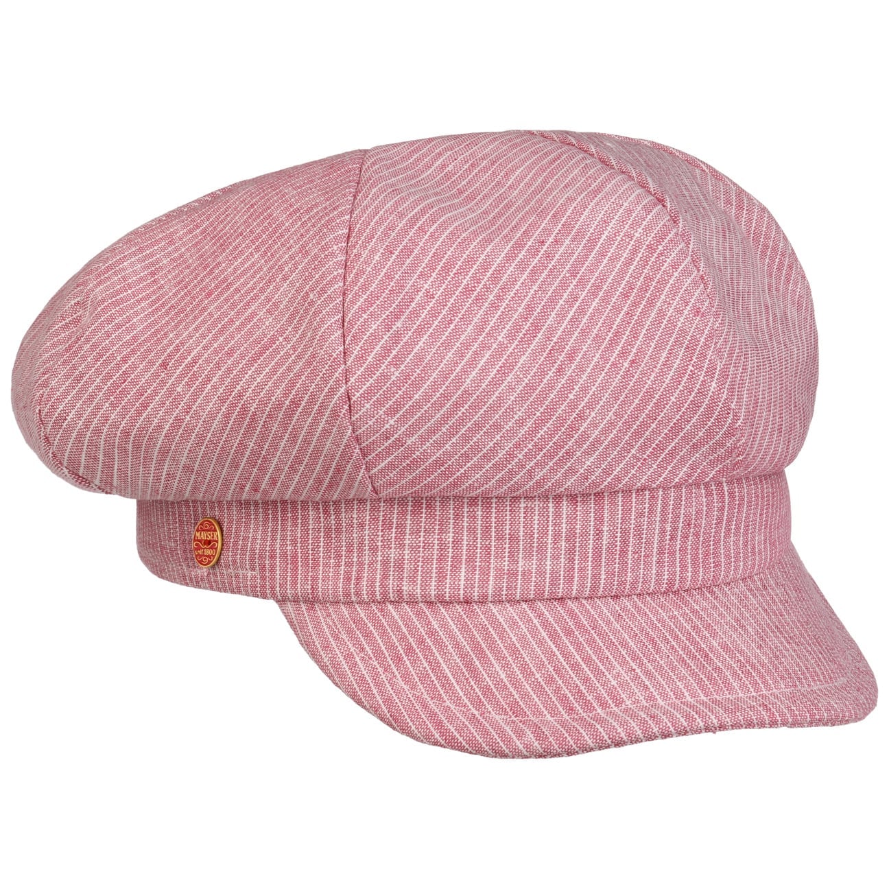 Camilla Leinen Baumwolle Ballonmütze rot 12