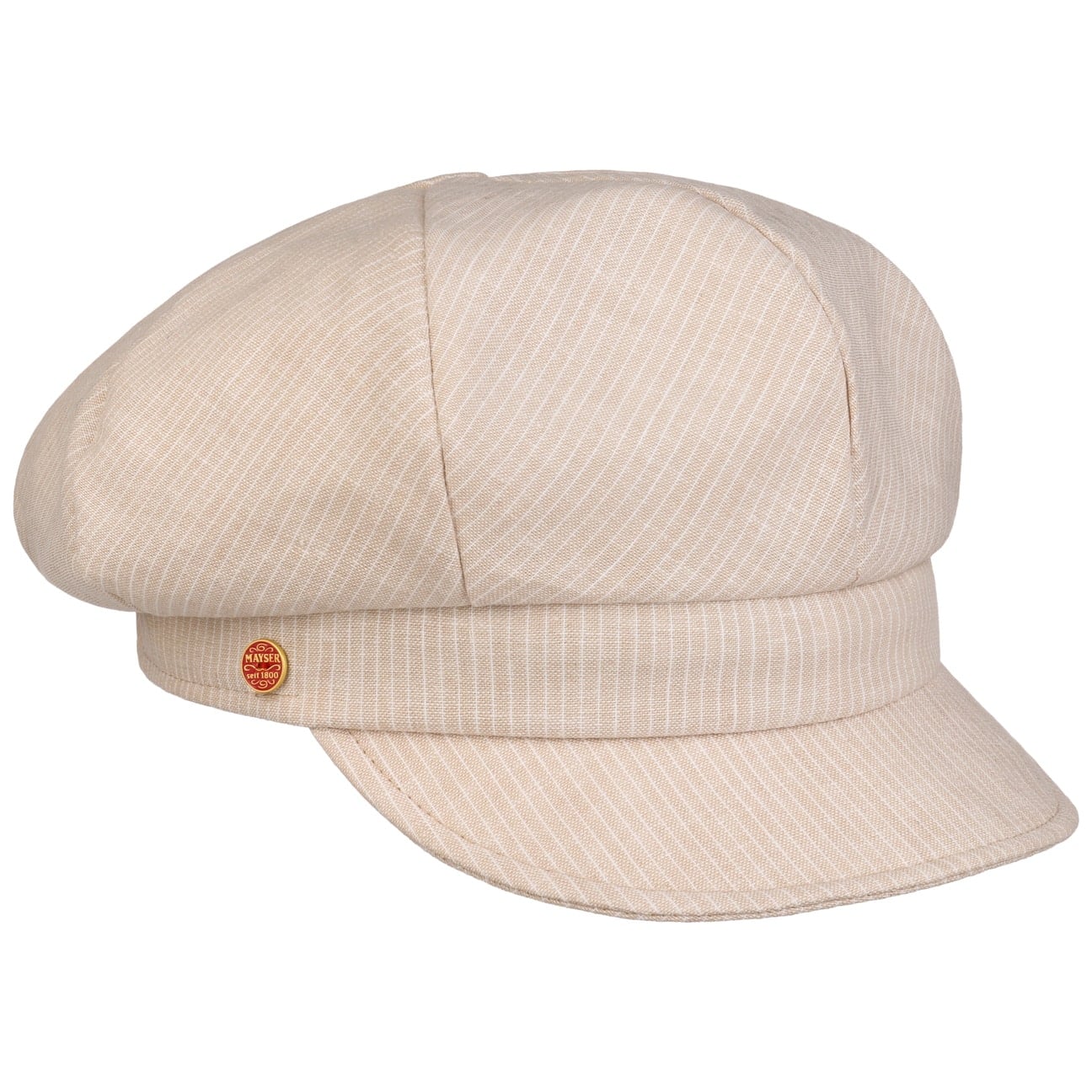 Camilla linne bomull newsboykeps hellbeige 5