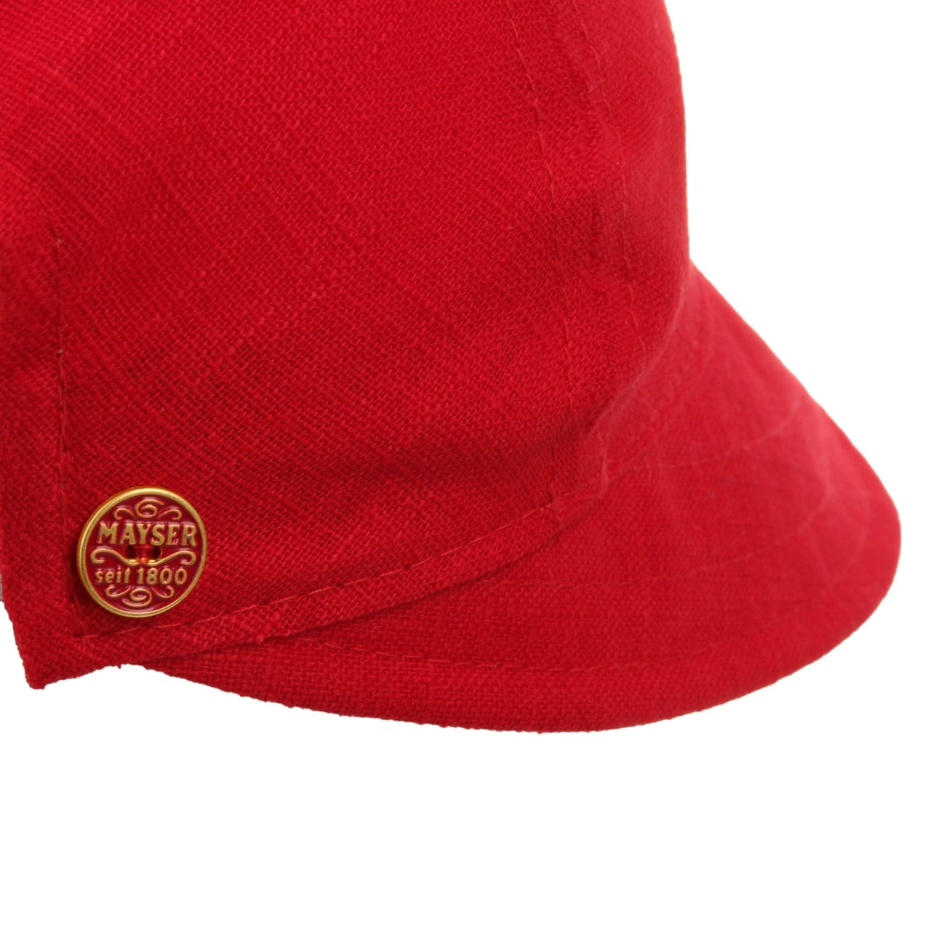 Lilly Stripes Leinen Baumwolle Visor rot 15