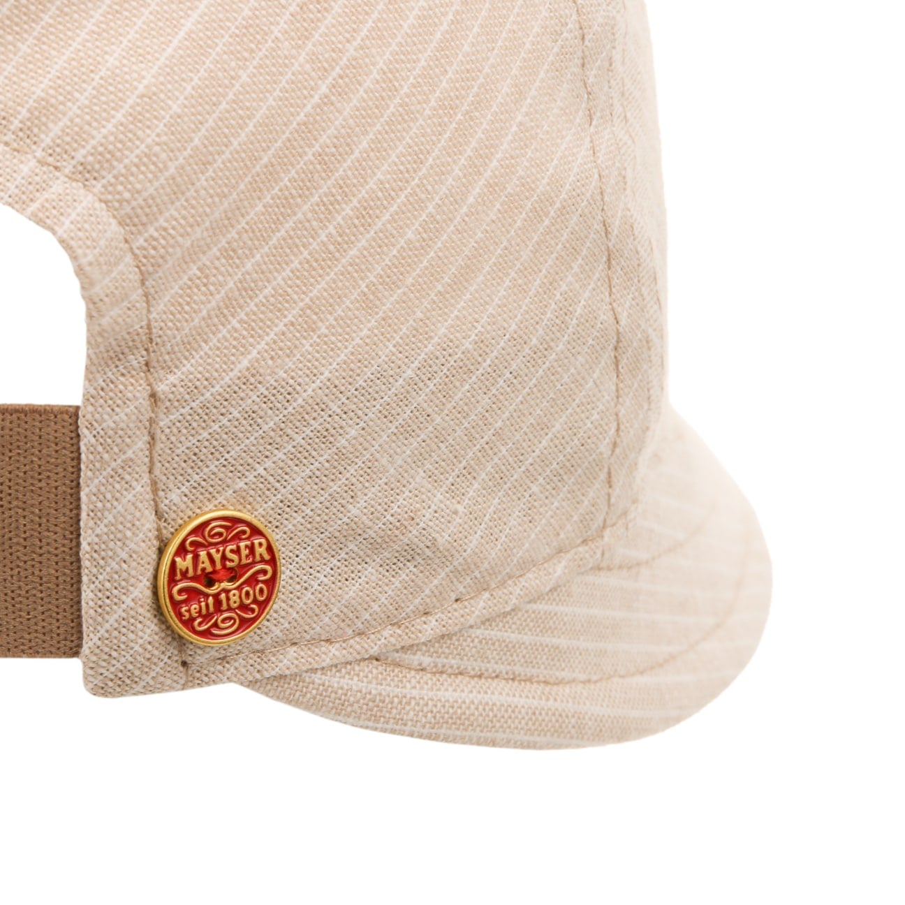 Lilly Stripes Linen Cotton Visor hellbeige 10