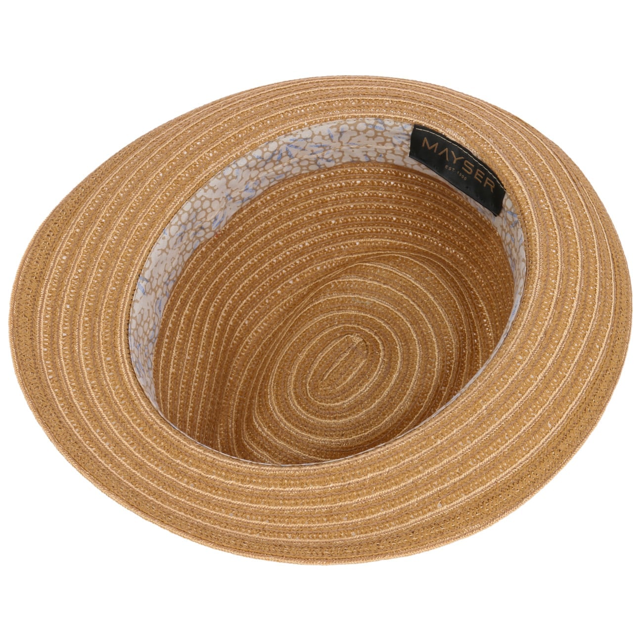 Maleo Braided Straw Trilby Hat natur 3