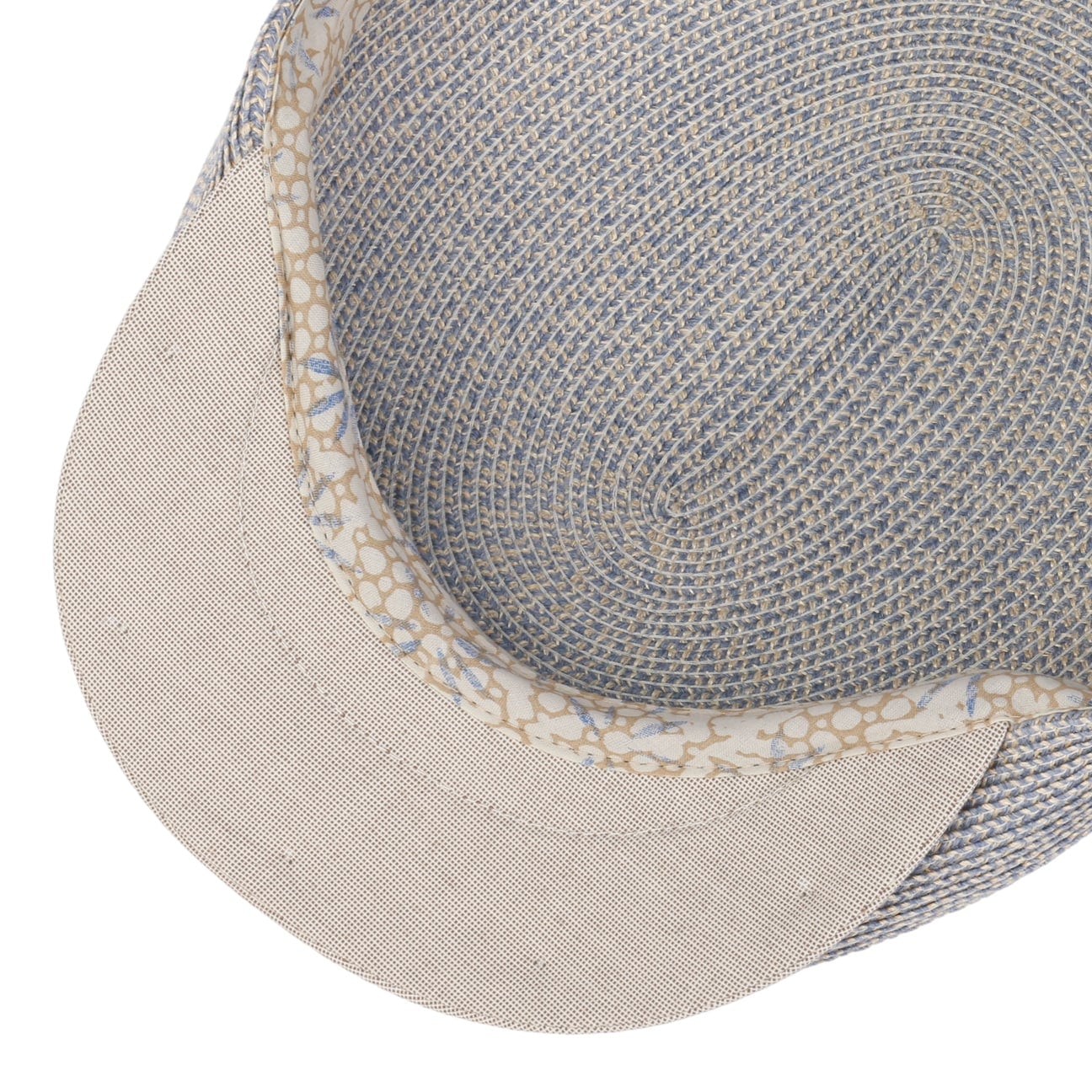 Dan Leinen-Hanf-Mix Flatcap blau 2