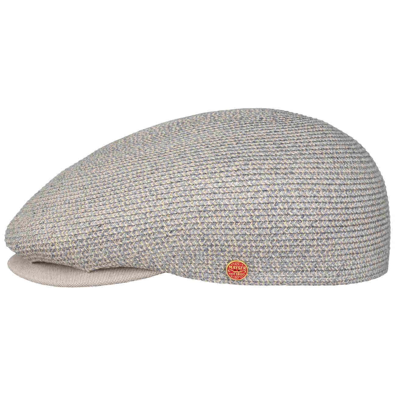 Dan Leinen-Hanf-Mix Flatcap blau 1