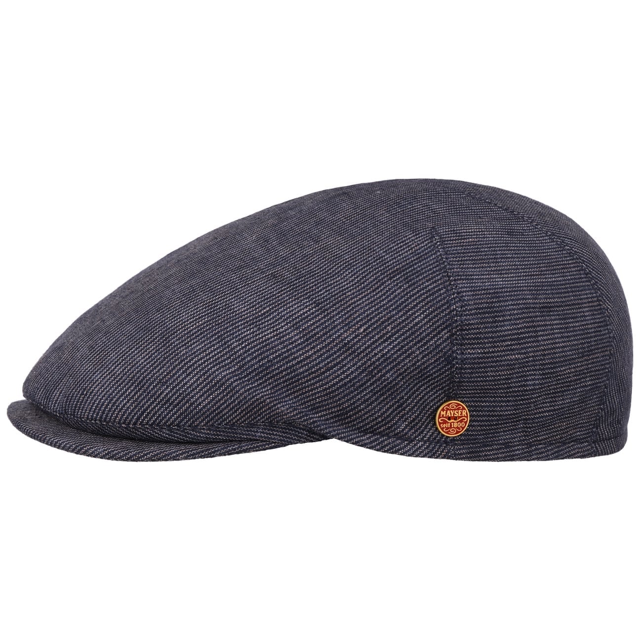 Sidney Fine Stripes Flat Cap dunkelblau 1