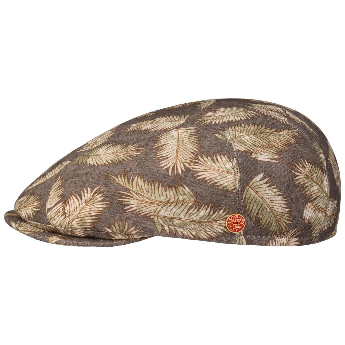 Sidney Leaf Flat Cap taupe 5